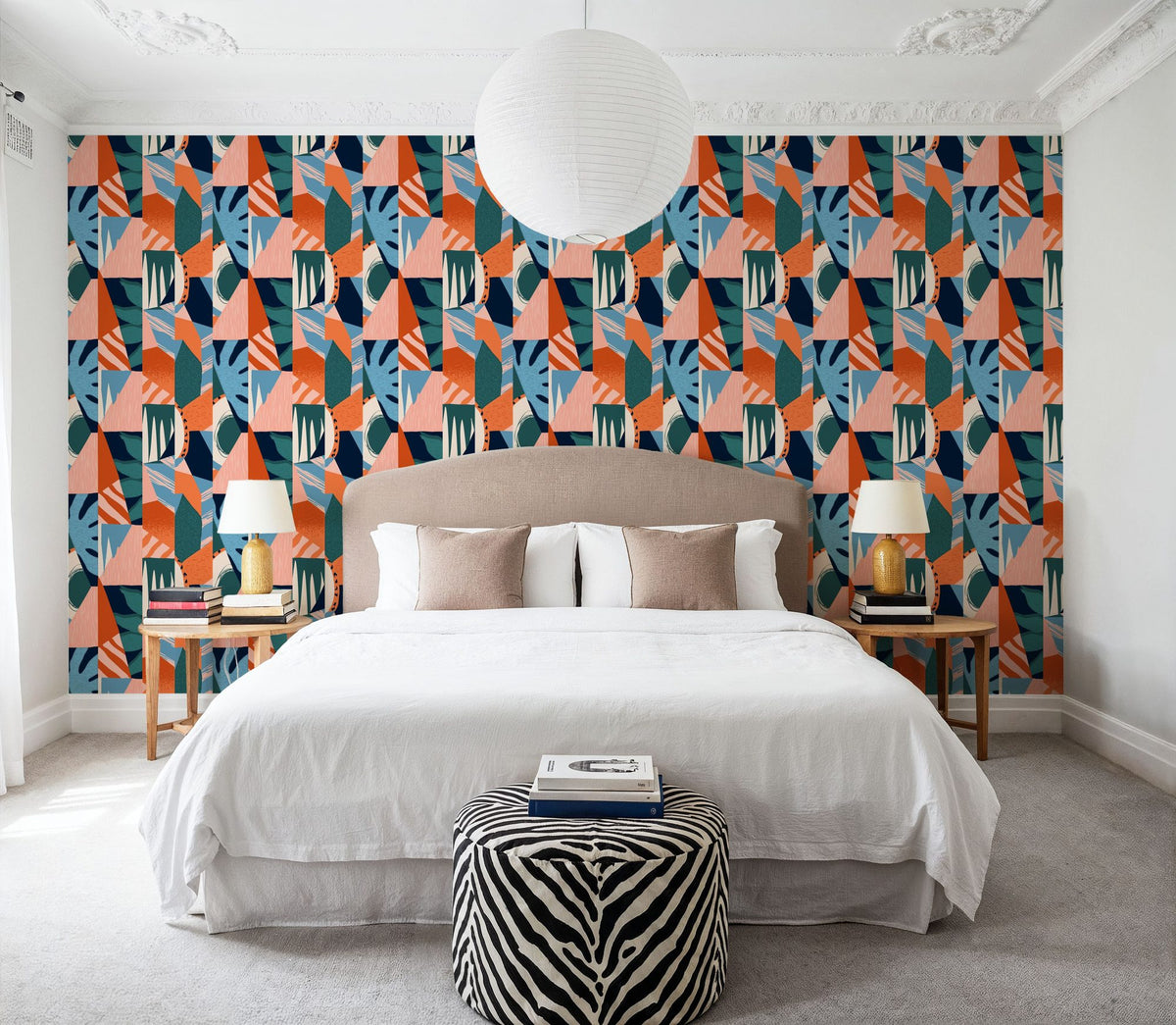 Peach Beach Mural Wallpaper - room preview 05