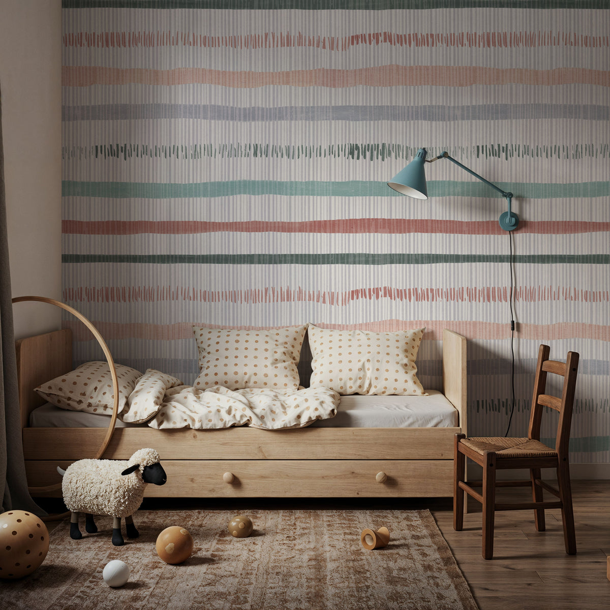 Ikat Pattern III Mural Wallpaper - room preview 05