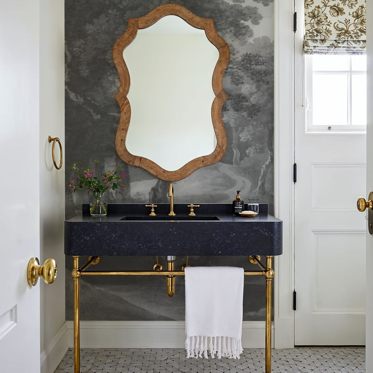 Historic Lands, Stone Gray Mural Wallpaper - room preview 05