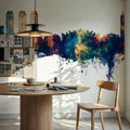 Islamabad Pakistan Skyline Blue & Bronze Mural Wallpaper - room preview 05