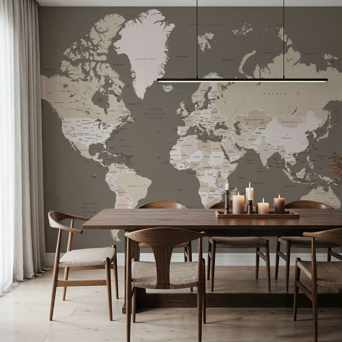 World Map - Earp Mural Wallpaper - room preview 05