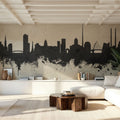 Dublin Ireland Skyline Concrete Mural Wallpaper - room preview 05