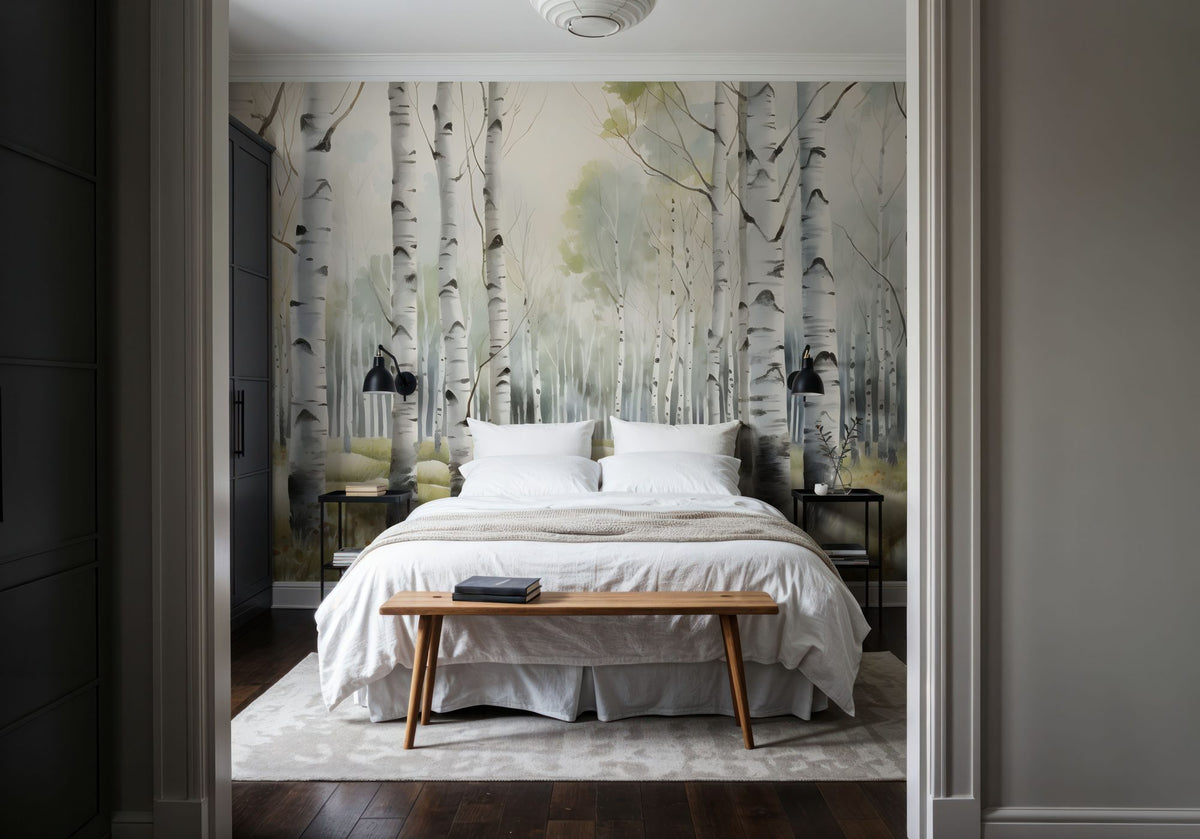 Spring Birch Mural Wallpaper - room preview 05