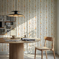 Striped Blossom Mural Wallpaper - room preview 05