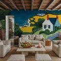 Coastal Fields Mural Wallpaper - room preview 05