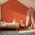 Coastal Scales Orange Mural Wallpaper - room preview 05
