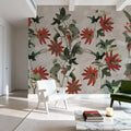 Contemporary Clematis Mural Wallpaper - Purple Tone - room preview 05