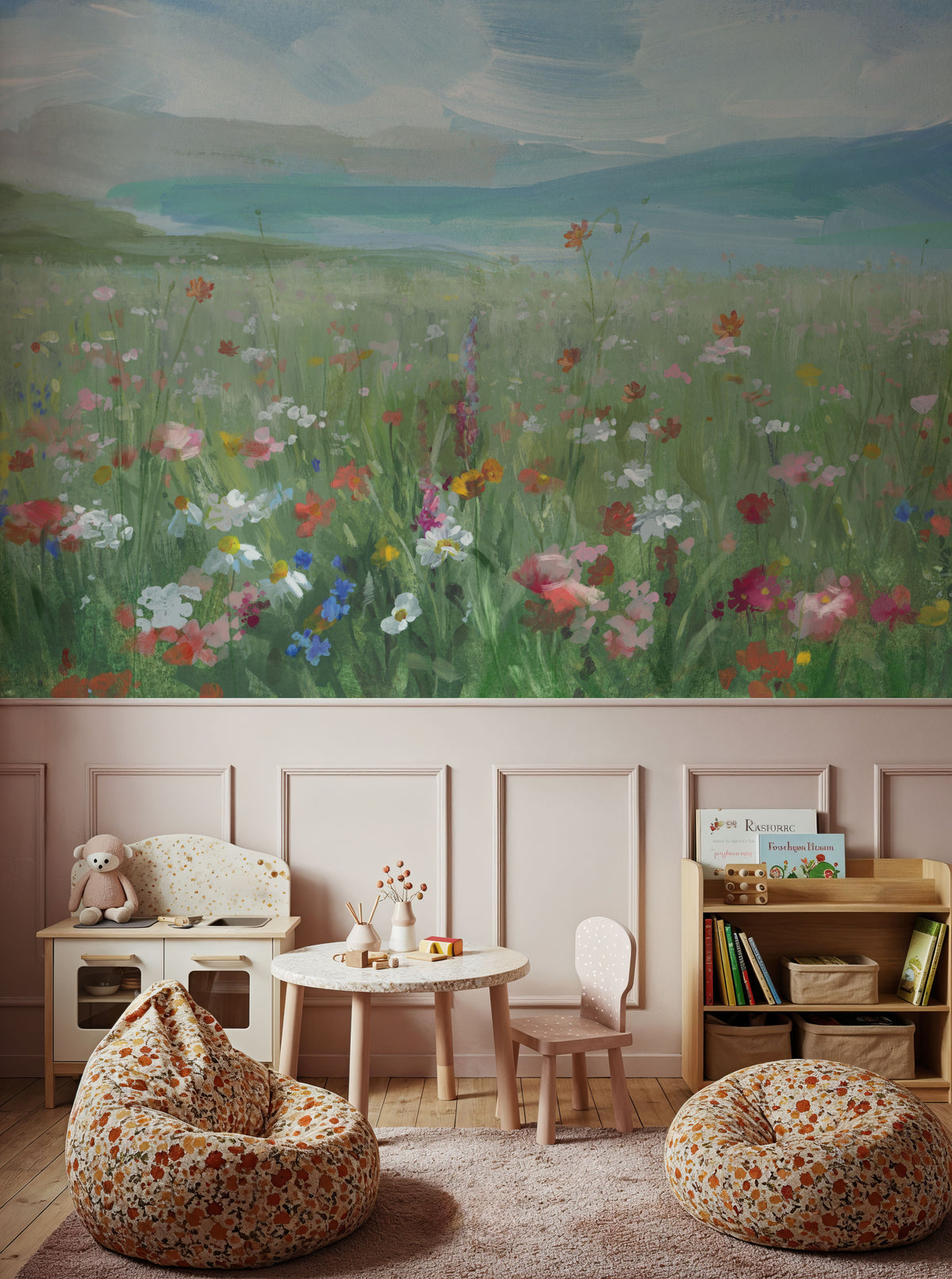 Field of Flowers Mural Wallpaper - room preview 05