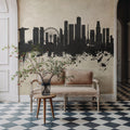 Singapore Skyline Concrete Mural Wallpaper - room preview 05