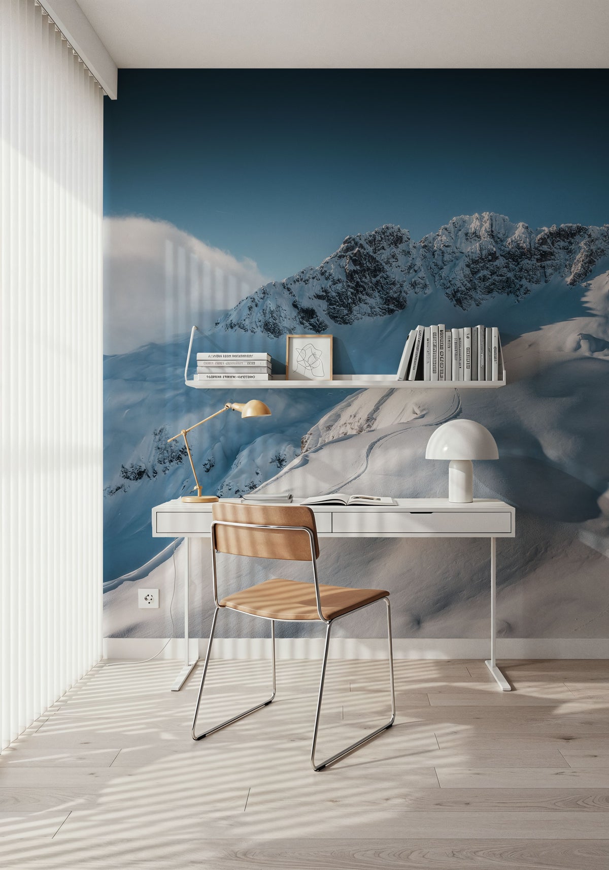 Go Ski Mural Wallpaper - room preview 05