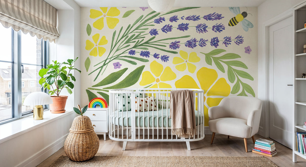 Lavender Garden III Mural Wallpaper - room preview 05