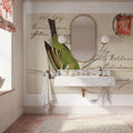 Postcard Bird I Mural Wallpaper - room preview 05