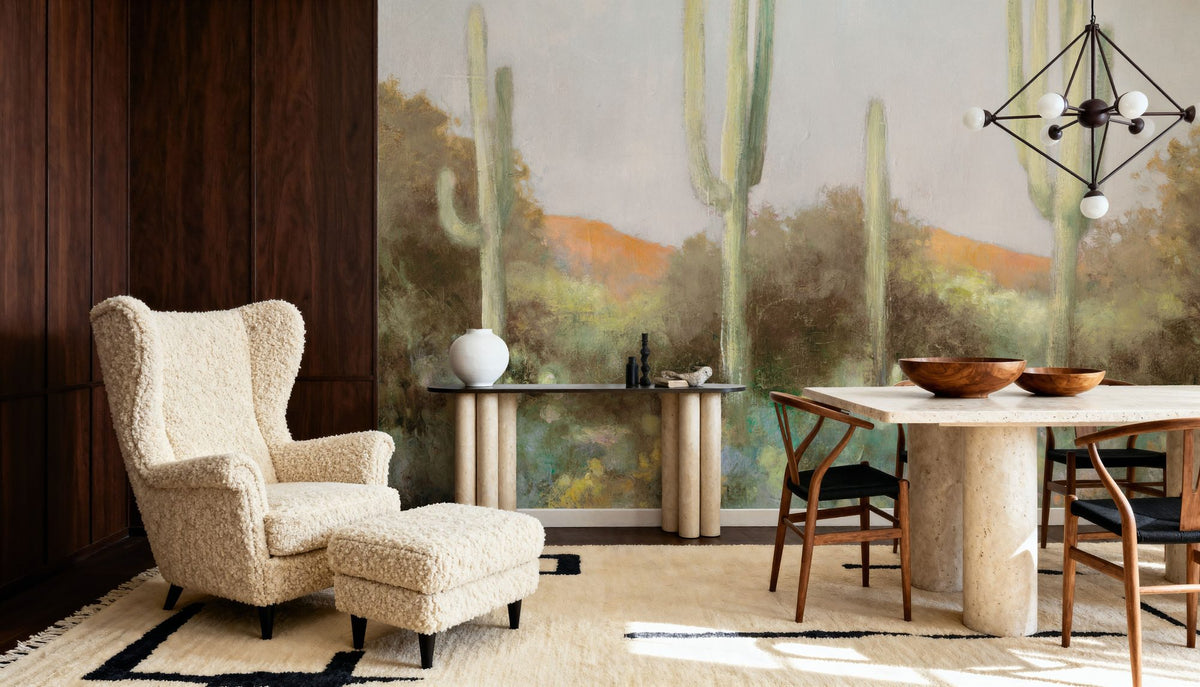 Sunrise Desert III Neutral Mural Wallpaper - room preview 05