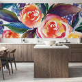 Rose Trio Mural Wallpaper - room preview 05
