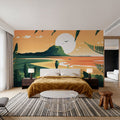 Travel Mauritius Sunset Mural Wallpaper - room preview 05