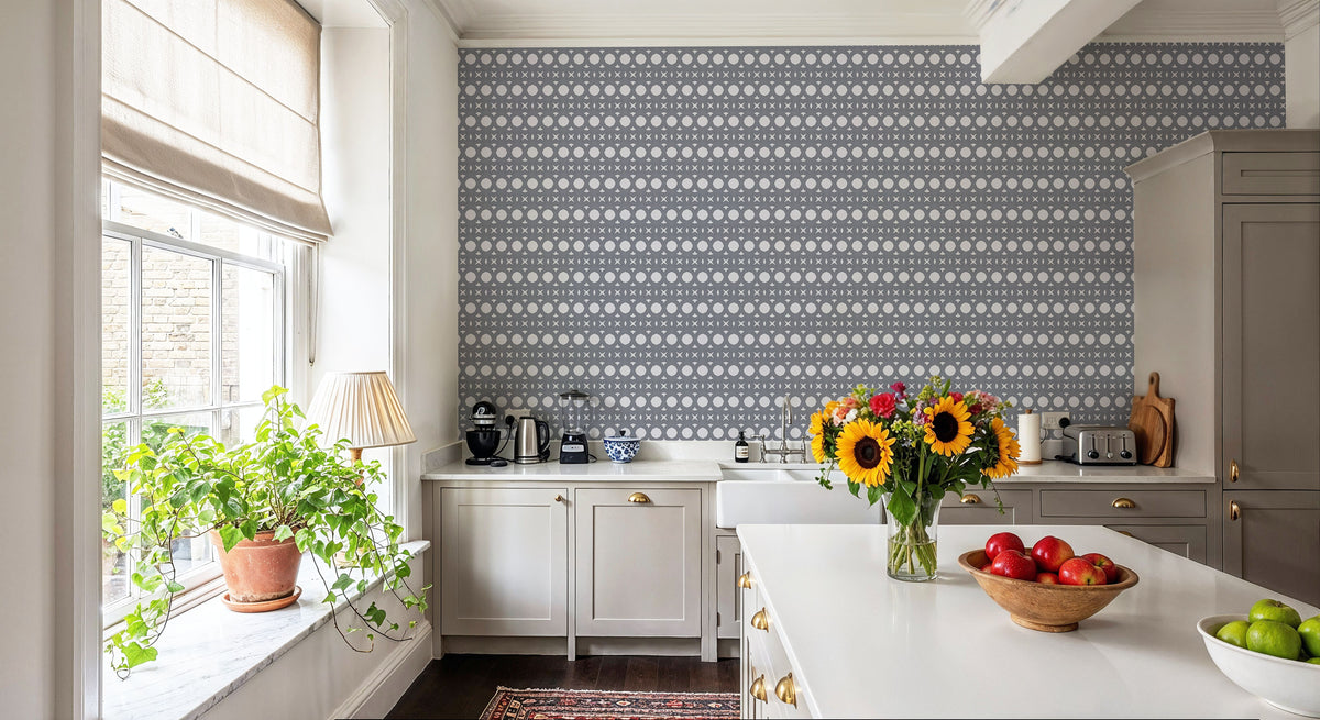 Temara Dot Repeat Mural Wallpaper - room preview 05