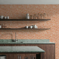 Cortex Orange Mural Wallpaper - room preview 05