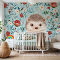 Hello Hedgehog Mural Wallpaper - room preview 05