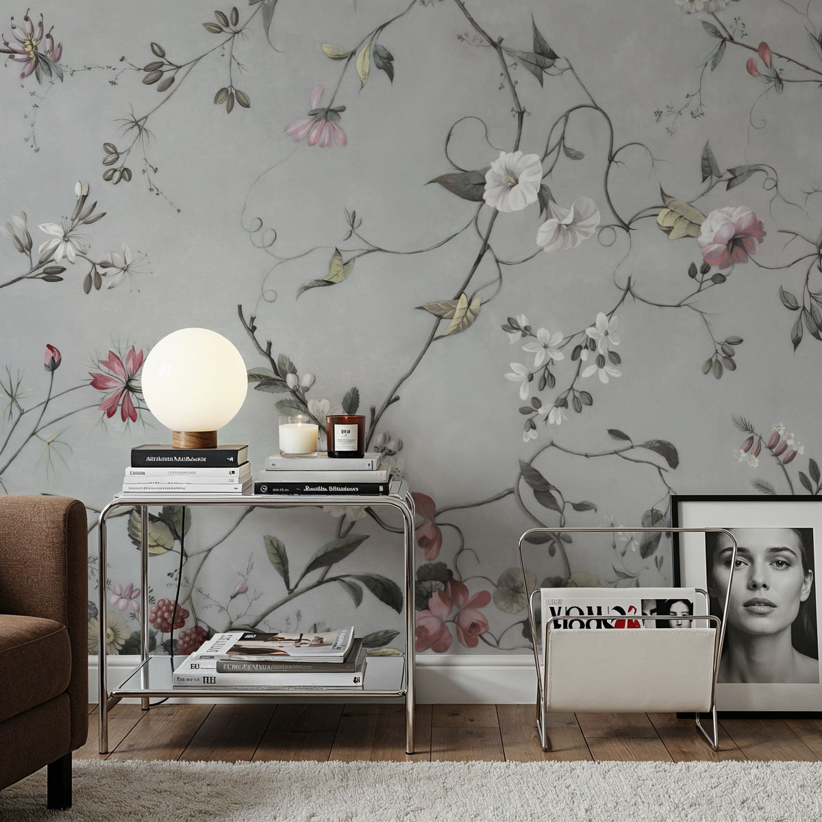 Floral Heaven, Pastels Mural Wallpaper - room preview 05