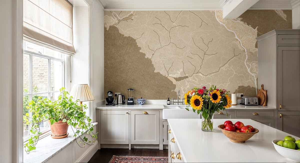 Golden Gate Recreation Area Ochre Mural Wallpaper - room preview 05