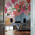 Pink Flowers with Lemon Mural Wallpaper - room preview 05