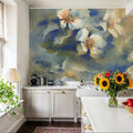 Whisper Bloom Mural Wallpaper - Neutral Tone - room preview 05
