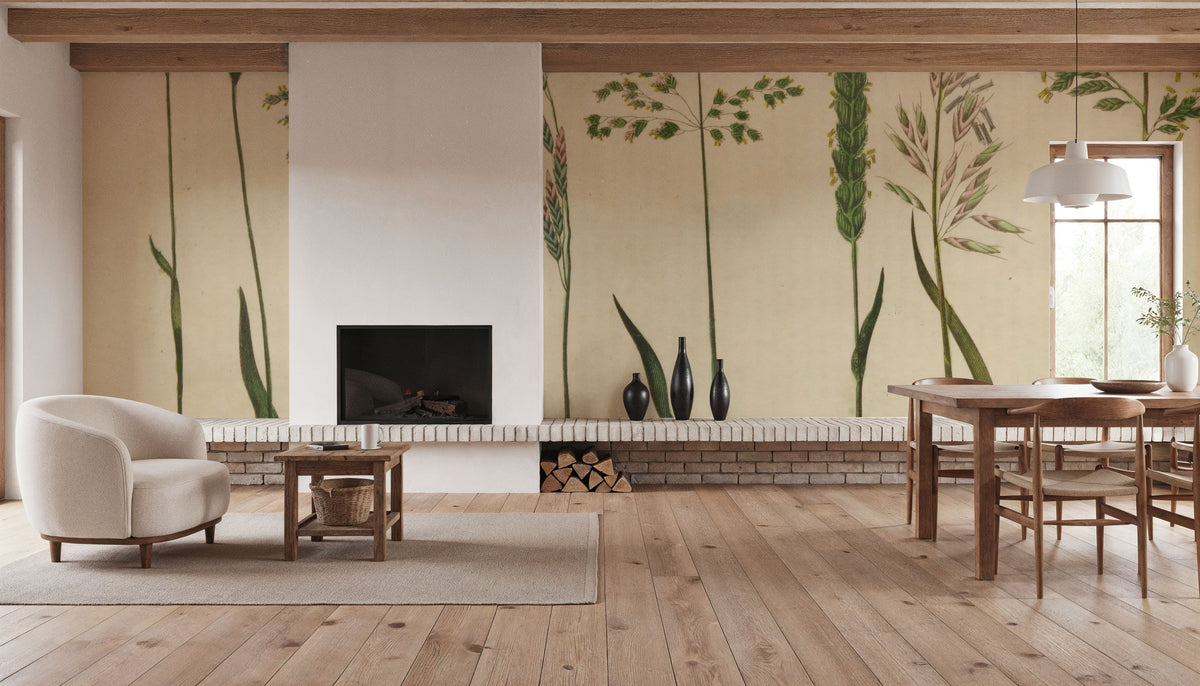 Herbal Botanical VII Mural Wallpaper - room preview 05