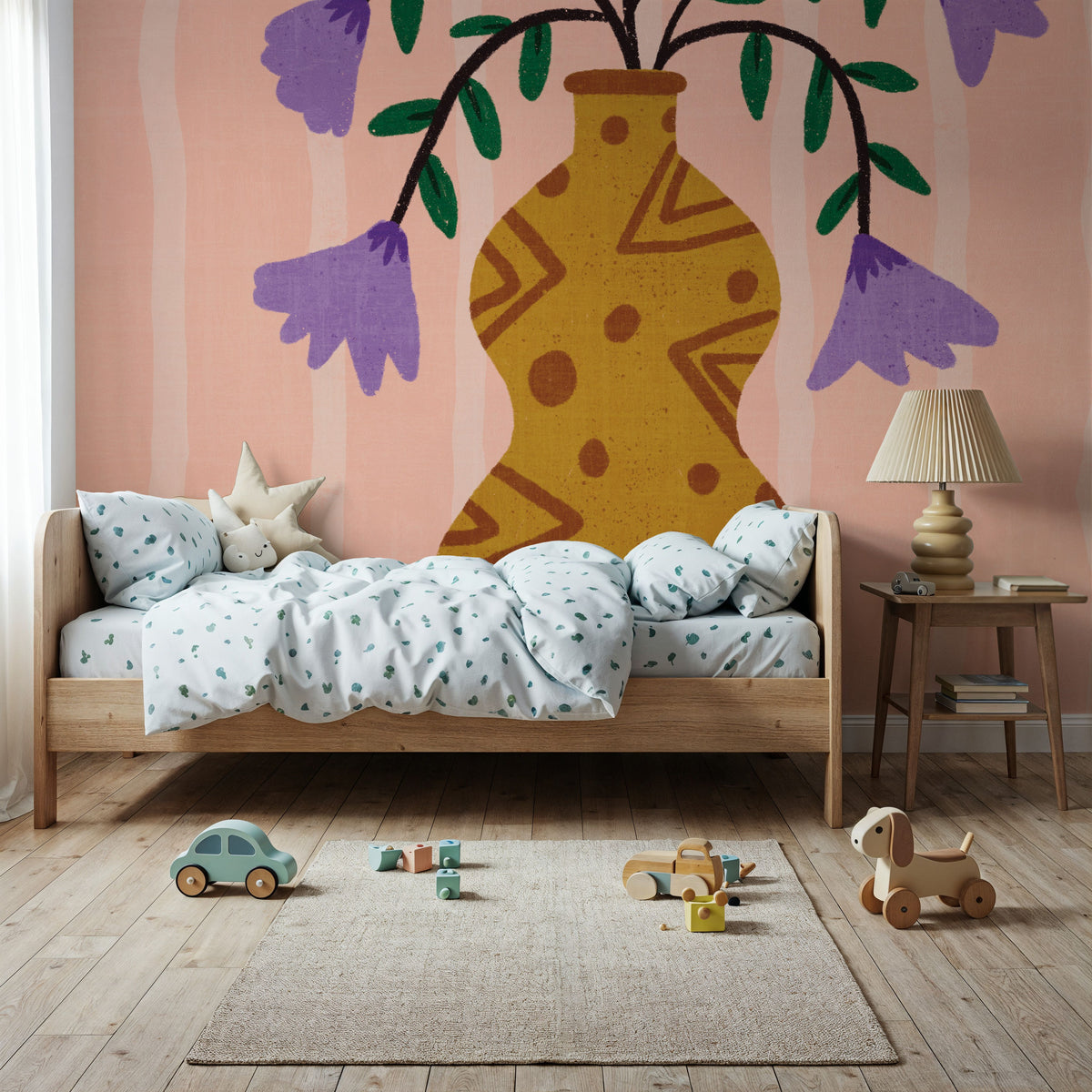 Still Blooms IV Mural Wallpaper - room preview 05