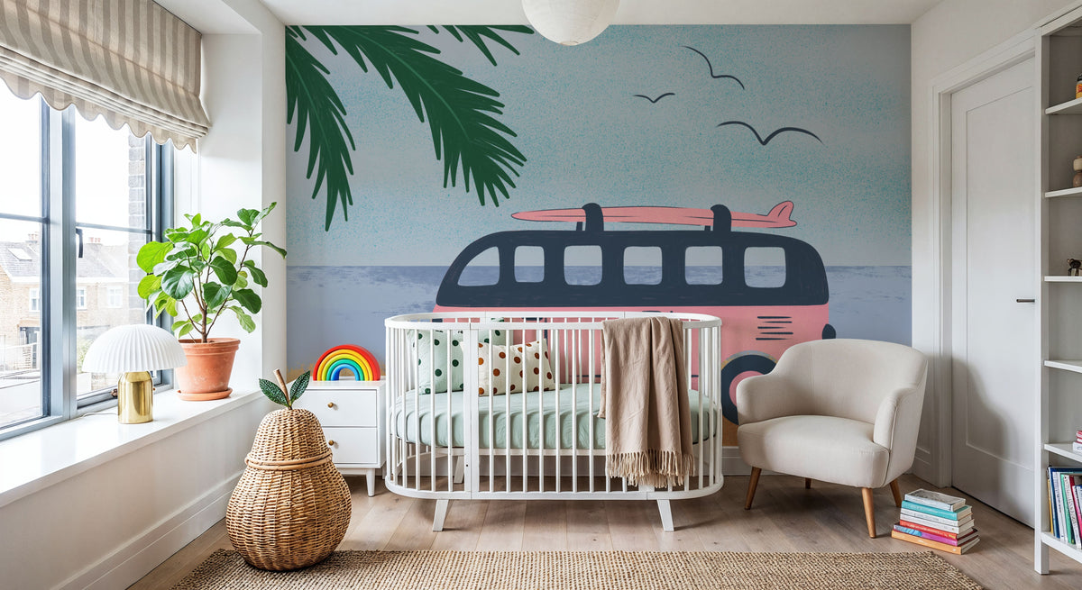 Sweet Surf Bus Mural Wallpaper - room preview 05