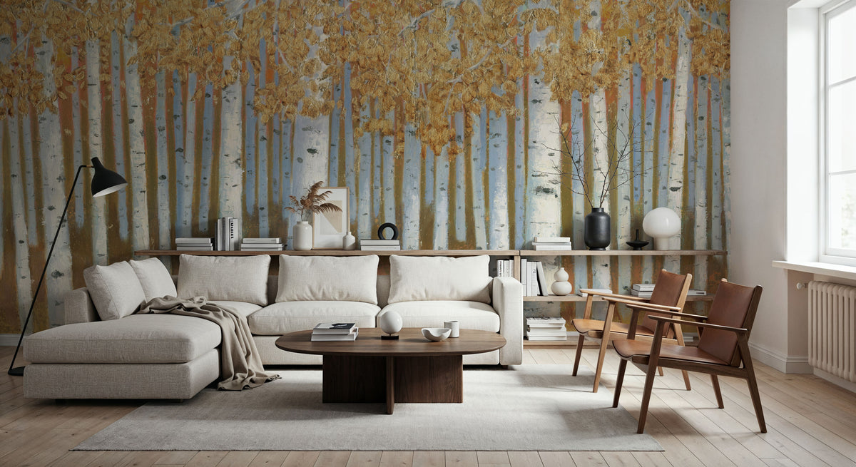 Bright Forest I Mural Wallpaper - room preview 05