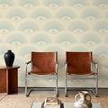 Art Deco Eye, Sky Blue Mural Wallpaper - room preview 05