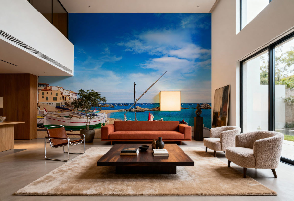 Parafrugell Beach Mural Wallpaper - room preview 05
