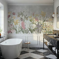 Happy Spring Flowers Mural Wallpaper - Edition 3 - room preview 05
