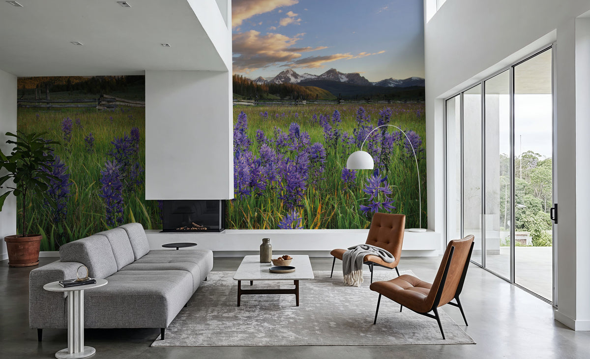Camas Meadows in Idaho Mural Wallpaper - room preview 05