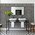 Flower Mirrors Mural Wallpaper - room preview 05