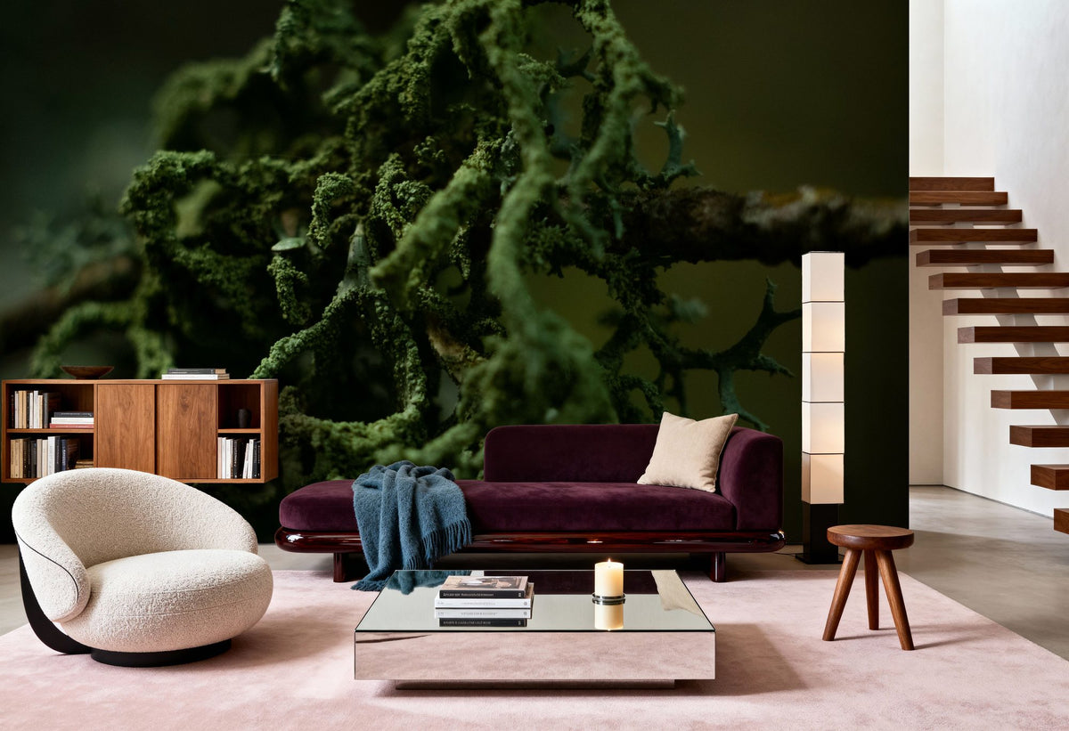 Moss Macro Mural Wallpaper - room preview 05