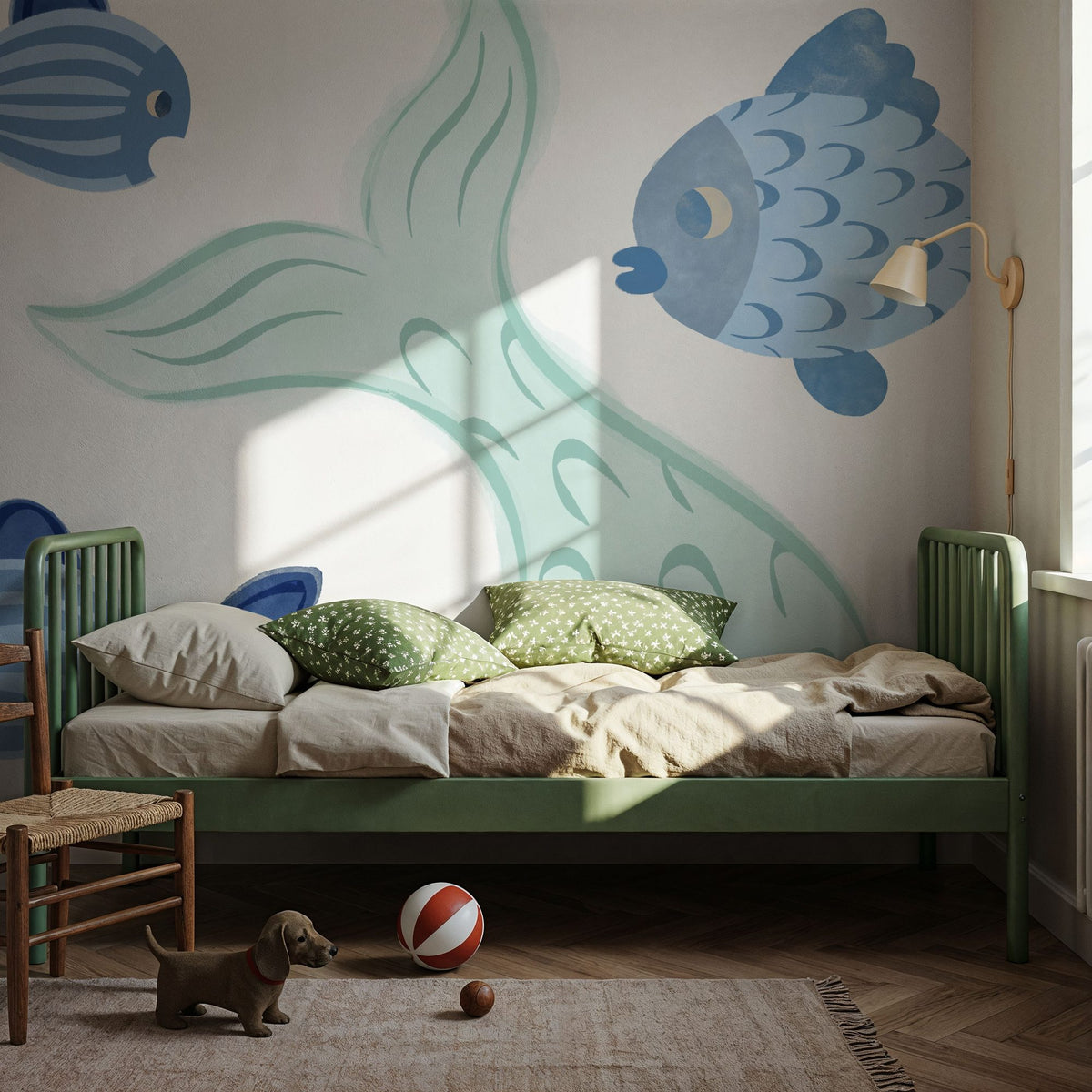 Ocean Magic Swim Mural Wallpaper - room preview 05
