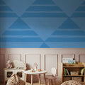 Seafood Ocean Light Blue Mural Wallpaper - room preview 05