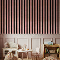 Mystical Stripes Pink Mural Wallpaper - room preview 05