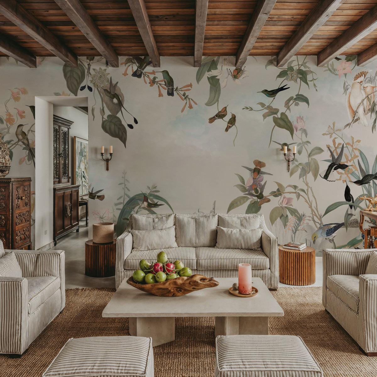 Birds Nectar Mural Wallpaper - room preview 05