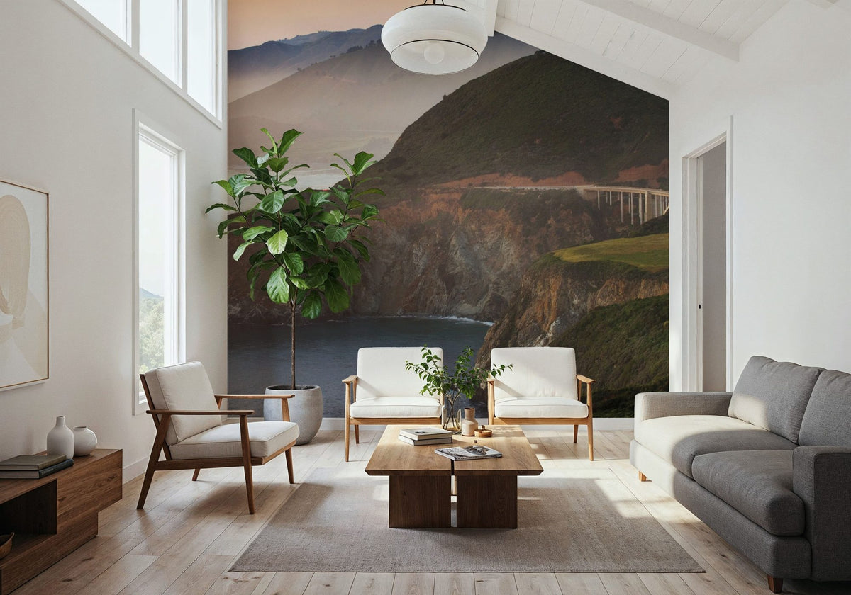 Rugged Coastal of Big Sur California Mural Wallpaper - room preview 05