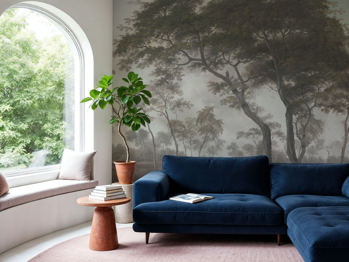 Woodland Brook, Vintage Mural Wallpaper - room preview 05