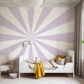 Circus Ceiling, Lavender Mural Wallpaper - room preview 05