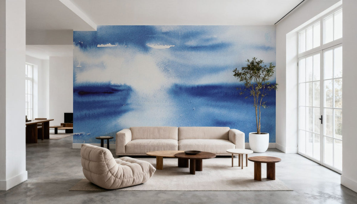 Ocean Blue Pt.3 Mural Wallpaper - room preview 05