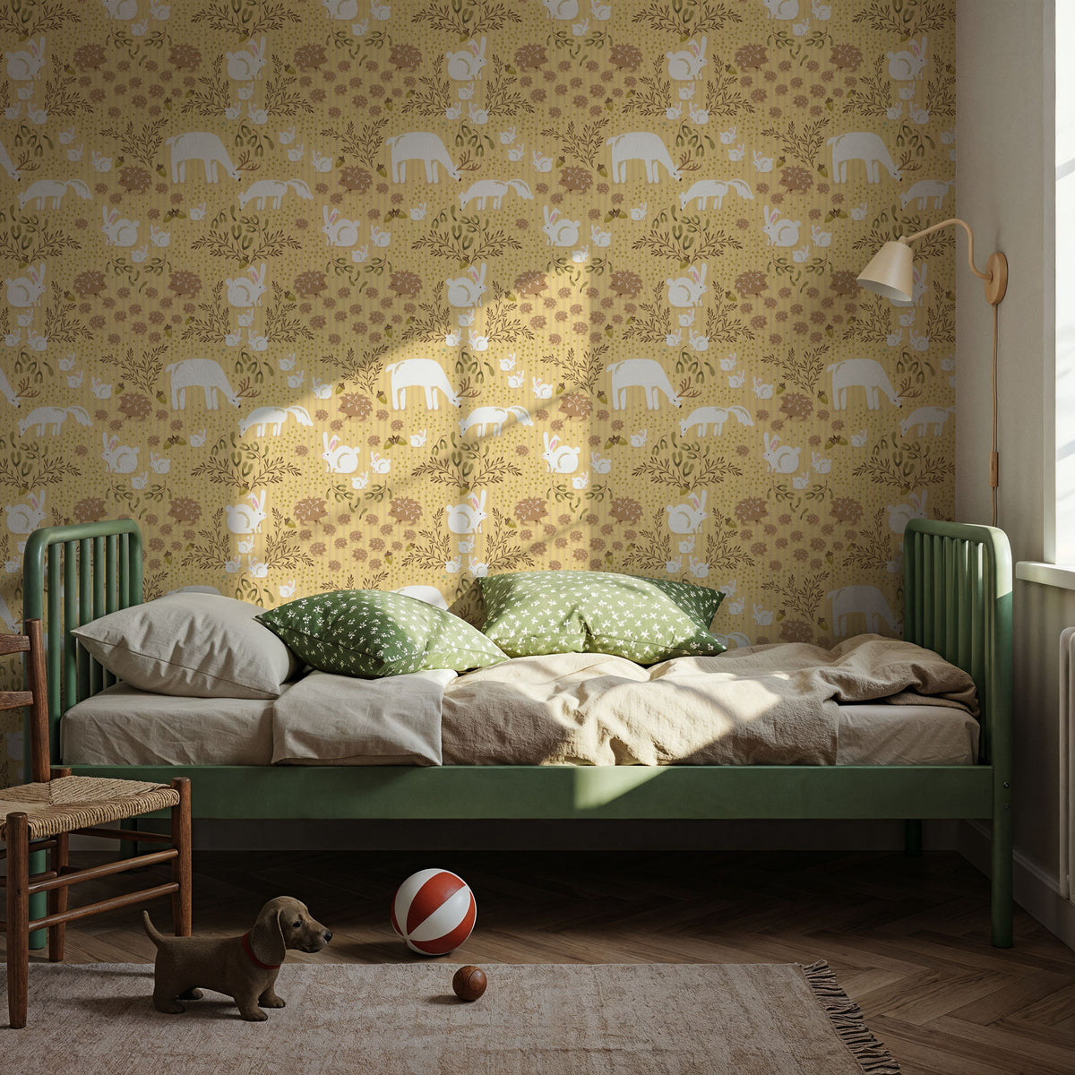 Welcome to the World, Sunflower Mural Wallpaper - room preview 05