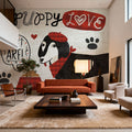 Puppy Love V Mural Wallpaper - room preview 05