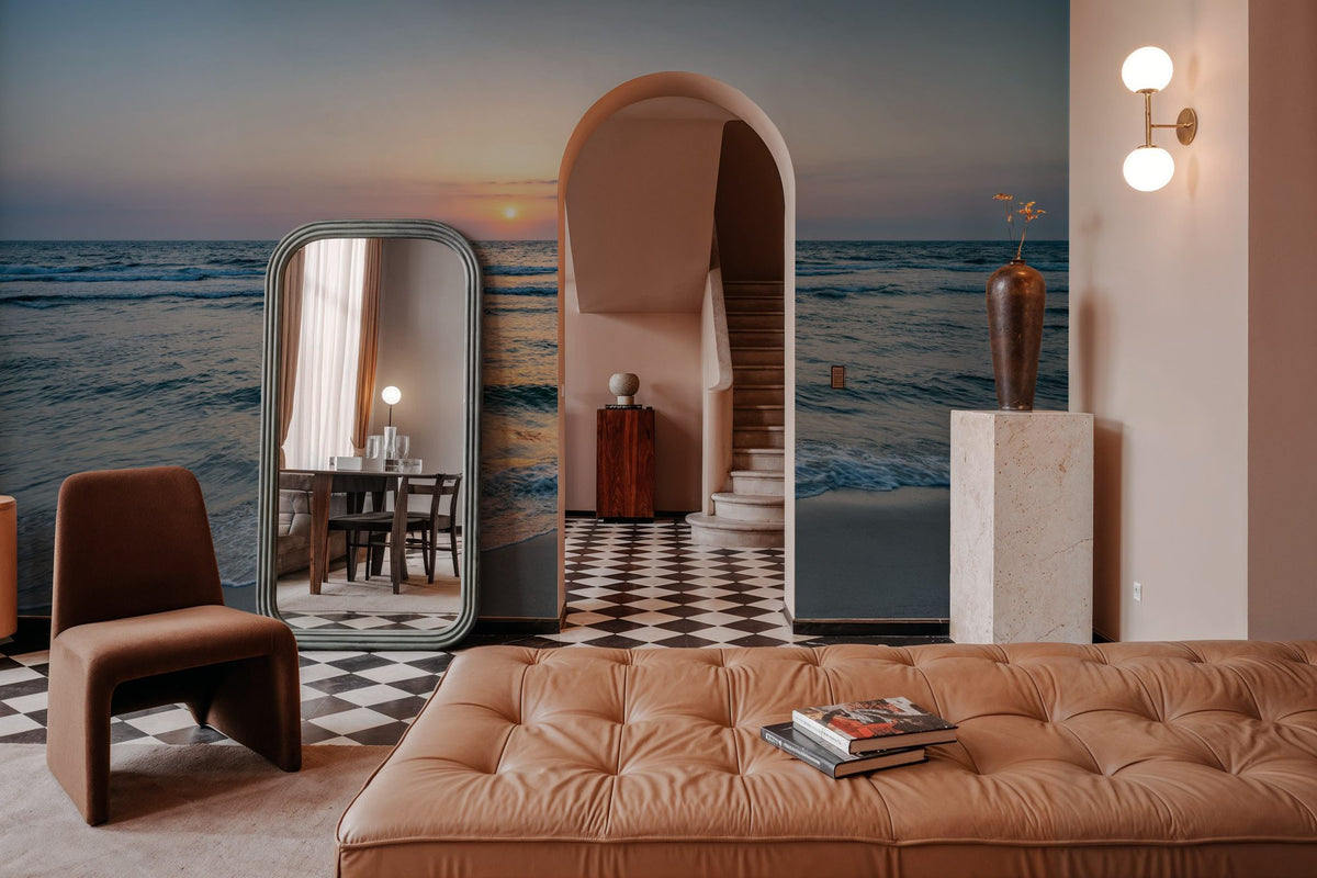 Sunset At the North Sea Coast Mural Wallpaper - room preview 05