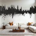 Würzburg Germany Skyline Black & White Mural Wallpaper - room preview 05