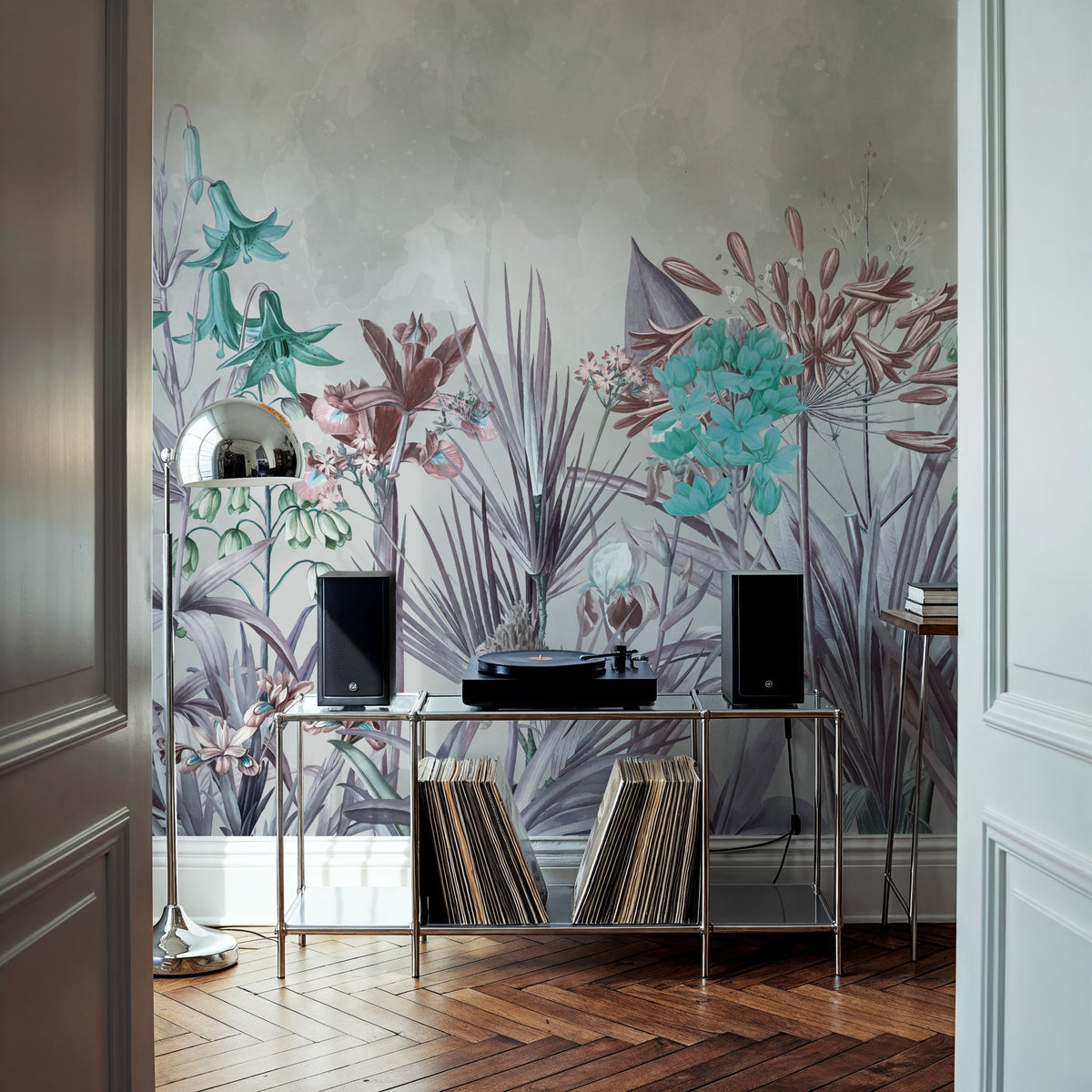 Field of Dreams Bright Blue Mural Wallpaper - room preview 05