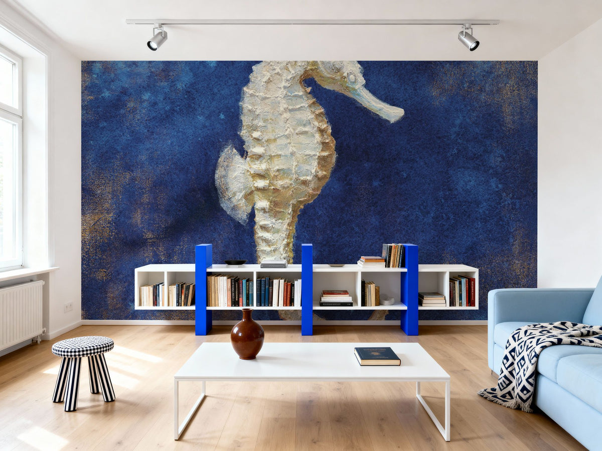 Treasures From the Sea Indigo I Mural Wallpaper - room preview 05